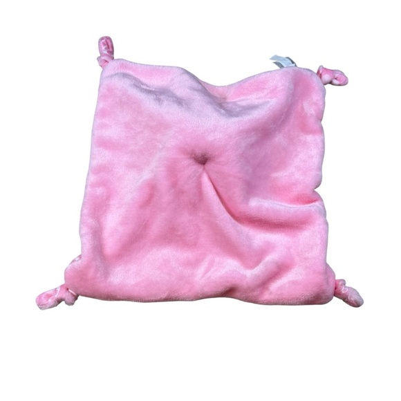 Disney Baby Minnie Mouse Lovey Security Blanket Pink Fluffy Knotted Corners 13" - Picture 3 of 4